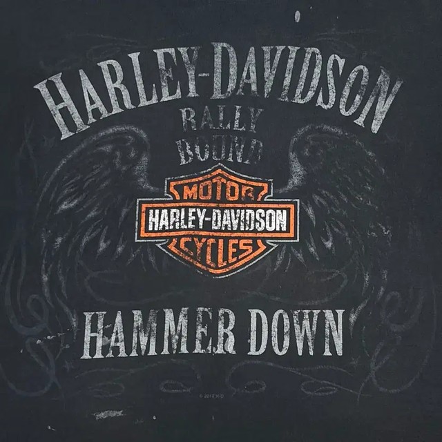 Vintage Harley-Davidson Wings Logo Short Sleeve T-Shirt, XL