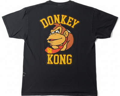 MEN'S TSHIRT: Donkey Kong Nintendo Logo Vintage Classic Arcade Games LARGE L