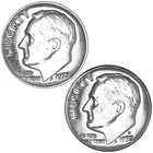 1974 P & D Roosevelt Dime Clad  Coin Uncirculated 2 coin lot