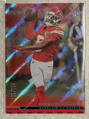 Panini 2025 Photogenic Football Marquise Brown #31 Chiefs Red Parallel 123/125
