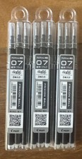 Lot Of 3 Pilot Frixion Ball Gel Refills Extra Fine 0.7mm Black 9pcs total Japan