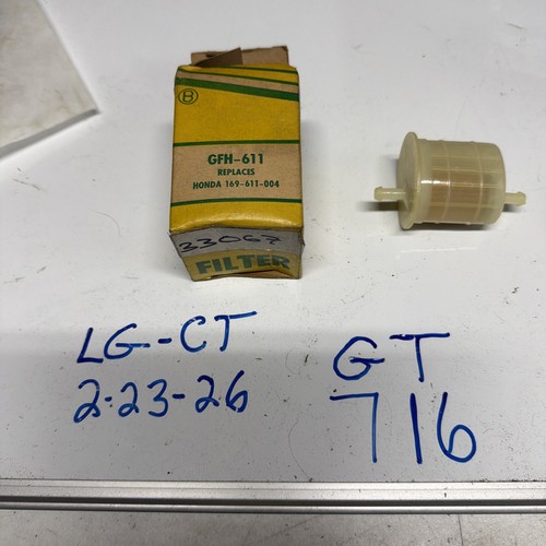 Unbranded Fuel Filter GFH-611, Same As Wix 33067, PFC4, Vintage NOS