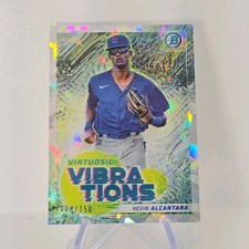 Topps Bowman Virtuosic Vibrations Kevin Alcantara Atomic /150 Cubs 2022  RC