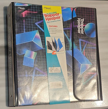 Vintage 80s Mead Trapper Keeper Storage Binder 1 in 3-Ring