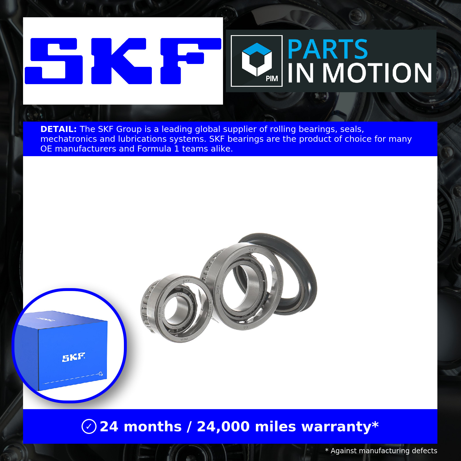 Wheel Bearing Kit fits MERCEDES 500 R107 4.9 Front 80 to 85 SKF 0009815805 New