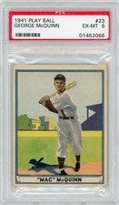 1941 Play Ball George Mcquinn #23 PSA 6