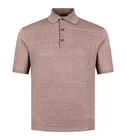 STILE LATINO t-shirt linen cotton EU 48 US 38 light brown melange normal fit