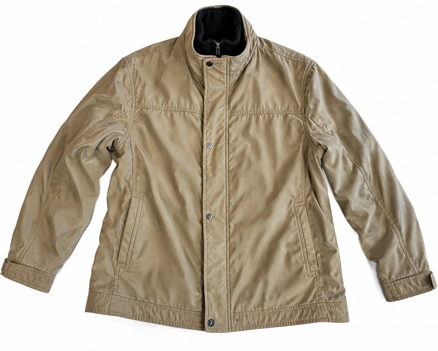 Marc New York Andrew Marc Mens XL Khaki Field Jacket Zip In Liner Utility image 2