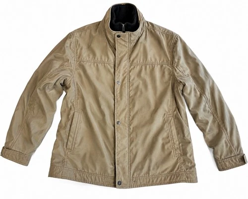 Marc New York Andrew Marc Mens XL Khaki Field Jacket Zip In Liner Utility image 2