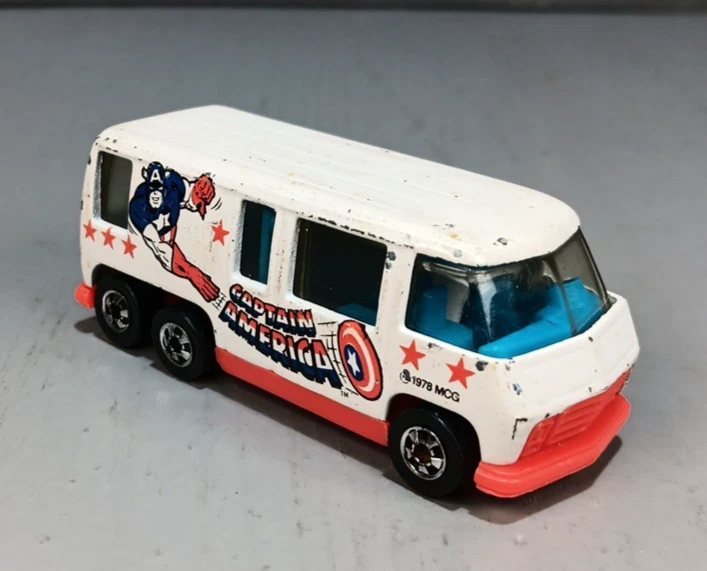 Autocaravana GMC Hong Kong 1976 máquina de escena Capitán América Hot Wheels Hong Kong Foto 2 de 4