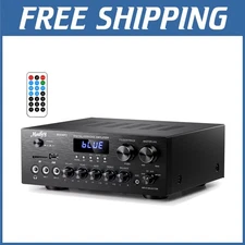 Home Theater Stereo System with Mic Inputs and EQ Controls