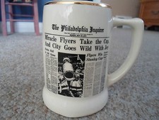 1974 Philadelphia Flyers TAKE THE CUP CITY GOES WILD Newspaper Photo Ceramic Mug