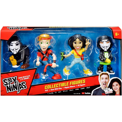 Spy Ninjas 3-Inch 4 Figure Pack New Kids Childrens Toy