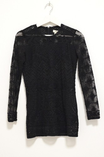 Isabel Marant Pour For H&M Size EU 36 Black Lace Embroidered _ Blouse Top