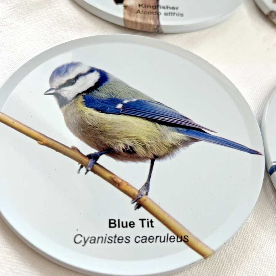 Birds English Garden Cork-Back Coasters – Set of 4 Assorted – 9cm - Image 2 of 4