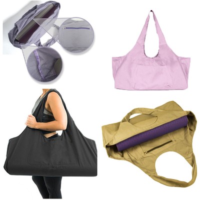 Large Shoulder Capacity Fitness Yoga Mat Exercise Carrier Strap Sling Duffle Bag