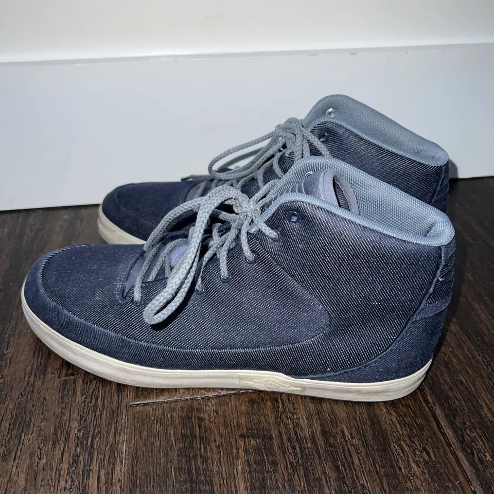 Nike Air Jordan V.9 Crecido Medio Obsidiana/Azul Textil Zapatos Talla 9.5 453930 401 Foto 2 de 4