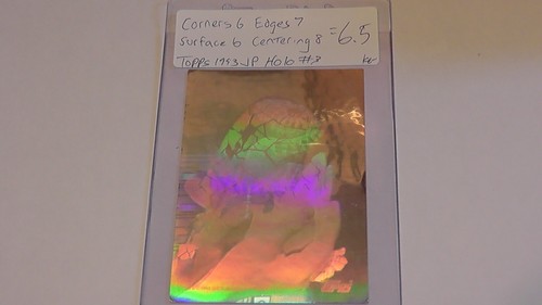 1992 1993 Topps Jurassic Park Action Hologram 3 of 4 Sticker Card Grade 6.5 Dino - Picture 12 of 14