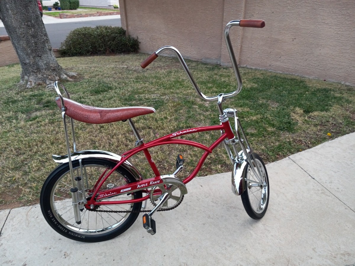 Schwinn Stingray Apple Krate Bicycle-1998 Reproduction RED | eBay