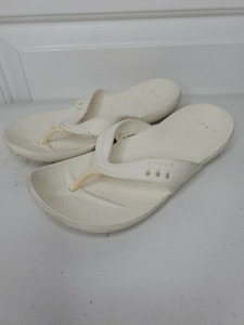 womens white crocs size 7