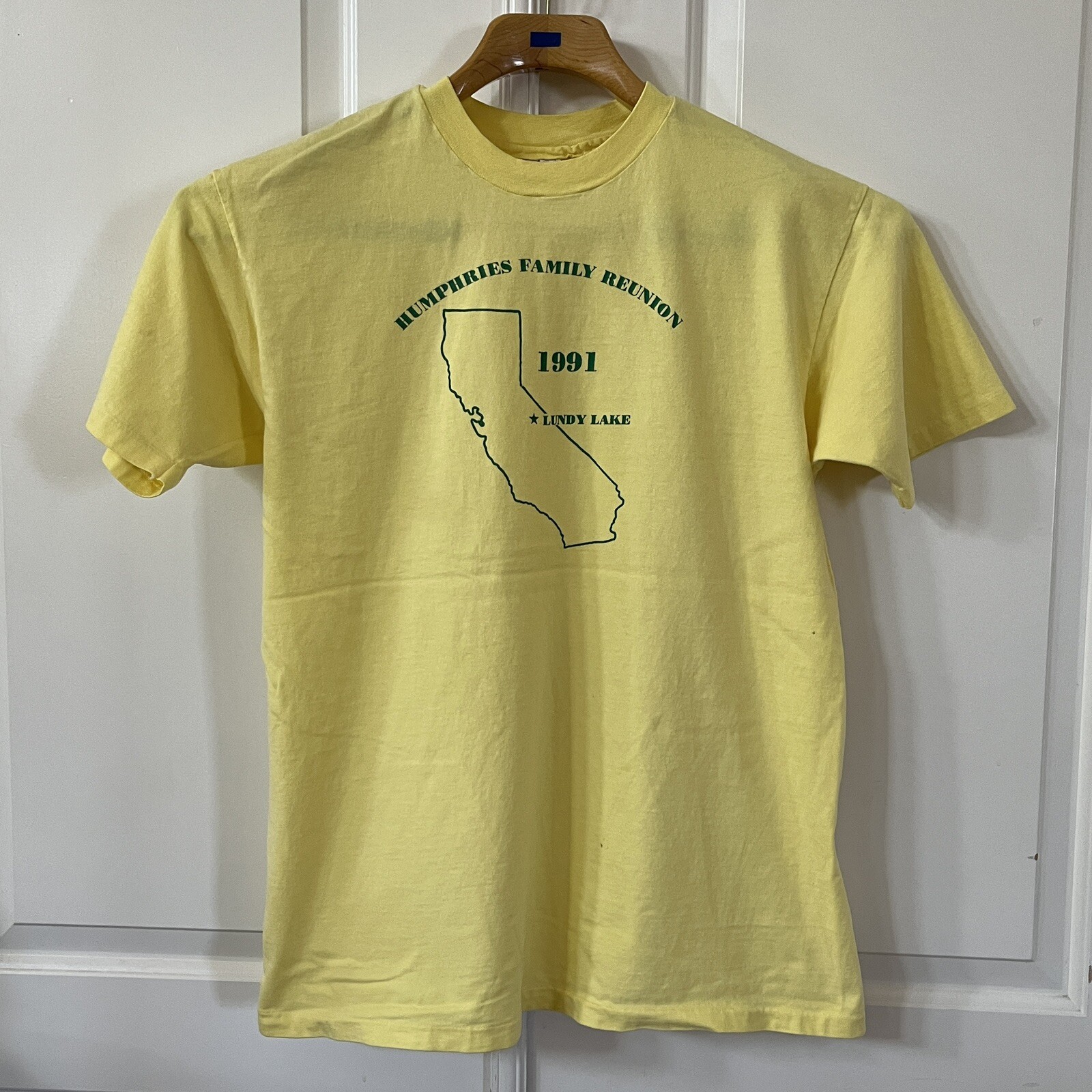 T-shirt Vintage Boca Raton 1991 - Single Stitch, Taille XL, Rose - Occasion Très Bon état