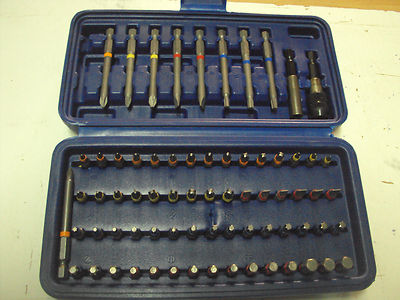 ASSORTIMENTO 71 PEZZI INSERTI ATTACCO ESAGONALE DIN3126 1/4  (6,35MM)