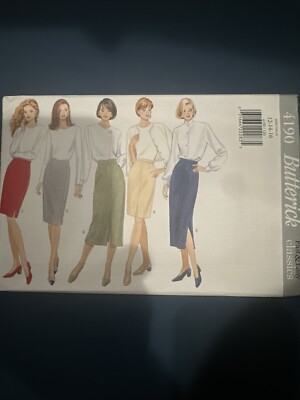 Butterick 4190 12-14-16 Plus Size Pencil skirt clothing pattern
