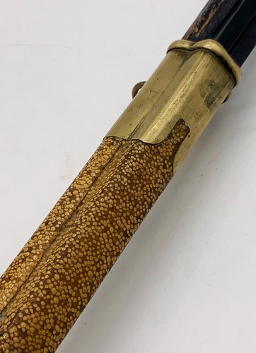 Antiguo juego chino de comer piel de rayo peludo cuerno palillos cuchillo Trousse Tibet - Imagen 7 de 17