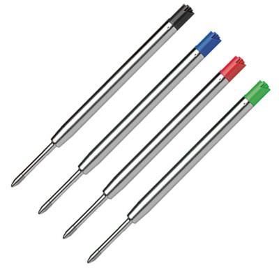 10x Metall Großraum-Mine Großraumine Parker-System Kugelschreiberminen G2, M