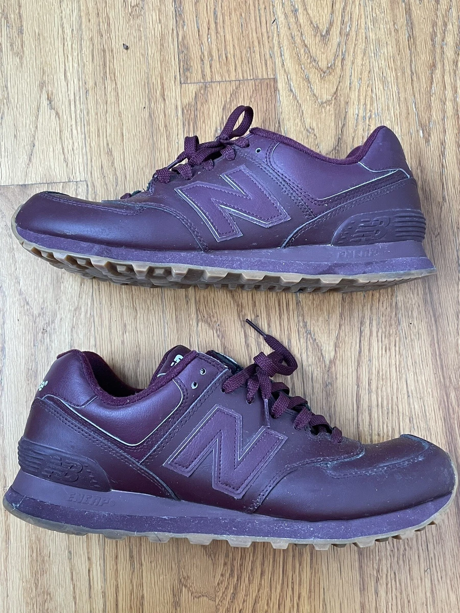 New balance shop 574 leather mens