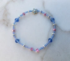 Delicate Preppy Jasmine Charm Stretchy Lightweight Stackable Bracelet/Anklet