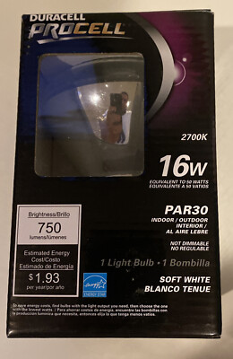 Duracell Procell Light Bulb 2700k 16W Par30 Soft White 