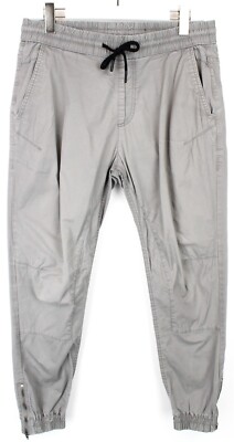 Jack & Jones Anti Fit Trousers Mens W31/L32 Joggers Zip Hem Elasticated Waist Grey