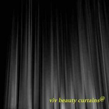 Black Heavy Style Velvet Curtain 12ft H Drape Stage/Theater/Home Noise Thermal