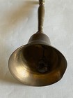 Vintage Brass Dinner Bell with a long handle about 6 1/2 Inches high — photo 7