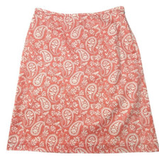 Brooks Brothers 346 Stretch Skirt Size 8 Floral Lined A-Line Vintage