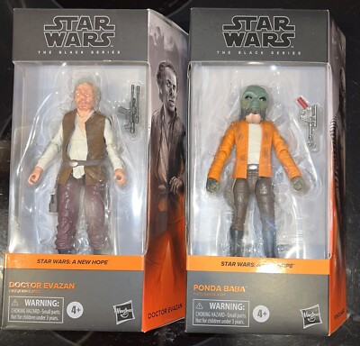 STAR WARS BLACK SERIES PONDA BABA & DOCTOR EVAZAN 6'' FIGUREN KONVOLUT - NEU IN VERPACKUNG