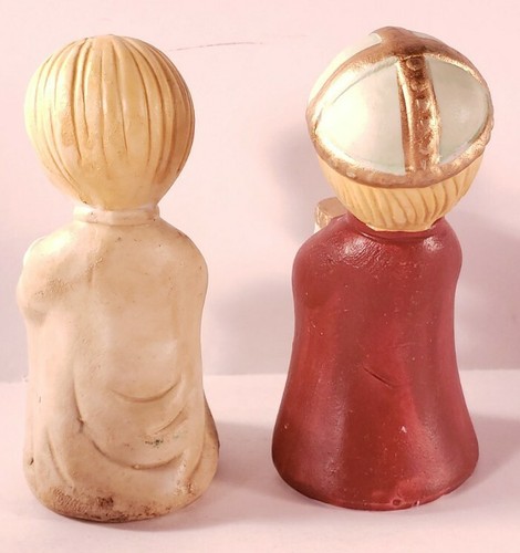Set Of 6 - Ceramic Children’s Nativity Figurines - Mary, Joseph, Kings, Shepherd - Imagen 5 de 11