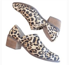 Crown Vintage Morrison 7553464 Black/Tan Animal Print Bootie Size 10