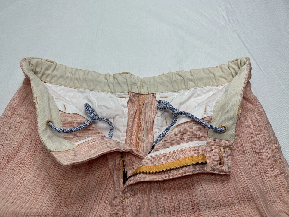 Pantalones Cortos Para Hombre Tommy Bahama Harbor Lino Espiga Medianos Sorbete Melocotón T81870 Foto 2 de 4