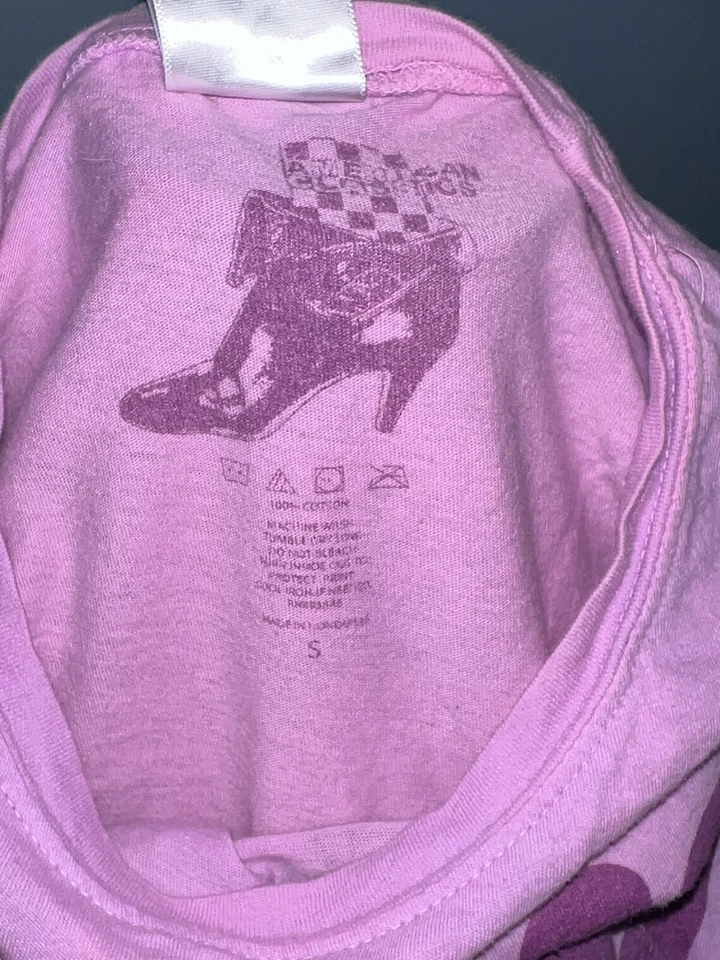 Camiseta Saved By The Bell Screech “Ridin Nerdy” Juniors Rosa Púrpura Talla Pequeña Foto 3 de 4