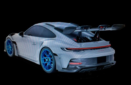 Porsche 991 & 992 Coupe 992 GT3-RS Roof Rails Fins CARBON FIBER Made in USA 20" - Picture 11 of 24