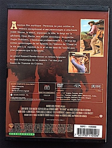 DVD - Rio Bravo - Western - Howard Hawks 1959 - John Wayne, Angie Dickinson ... - Foto 2 di 2