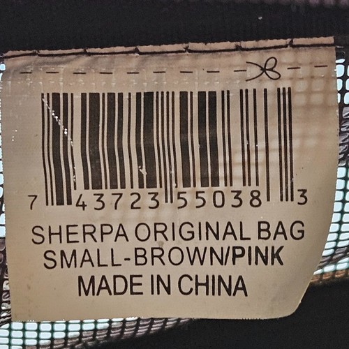Sherpa Original Pet Carrier Small 14x9x8.5 Brown Pink Travel Bag Portable Kennel - Picture 5 of 21