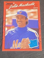 1990 DONRUSS RATED ROOKIES #47 JULIO MACHADO METS BASEBALL CARD