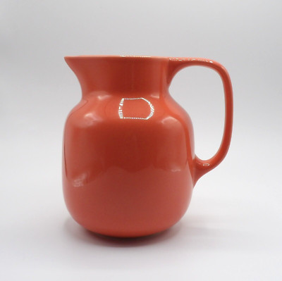 VINTAGE VISTA ALEGRE PORTUGAL CORAL CERAMIC JUG PITCHER MINT
