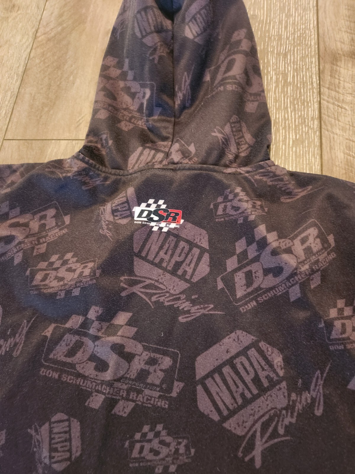 Vintage NHRA NAPA Racing Ron Capps Schumacher XL Men's Black Hoodie