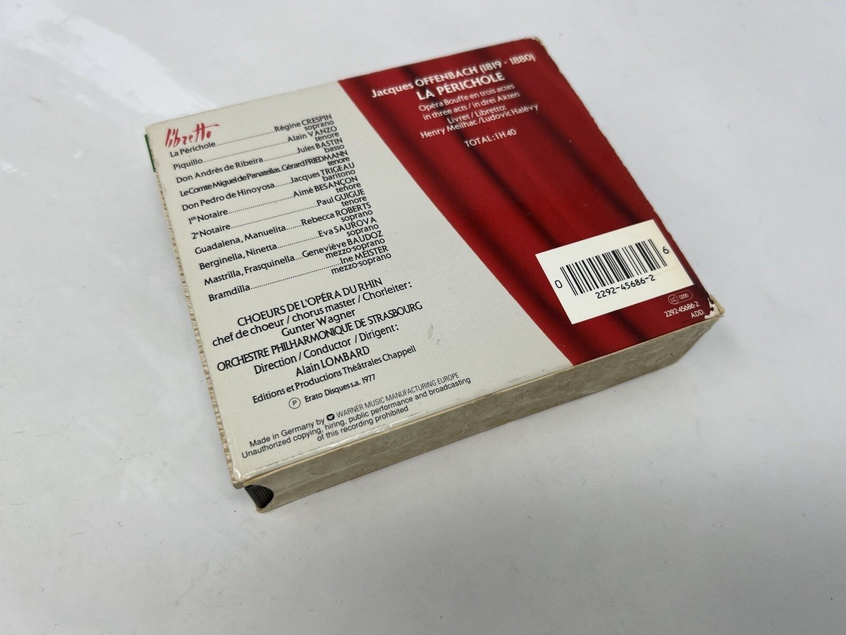 【中古】 Offenbach オッフェンバック / La Perichole Hlts : Lombard / Strasbourg.po, Crespin, Vanzo, Bastin, Etc OFFENBACH: La Perichole 2-CD (LOMBARD Crespin/Vanzo/Bastin