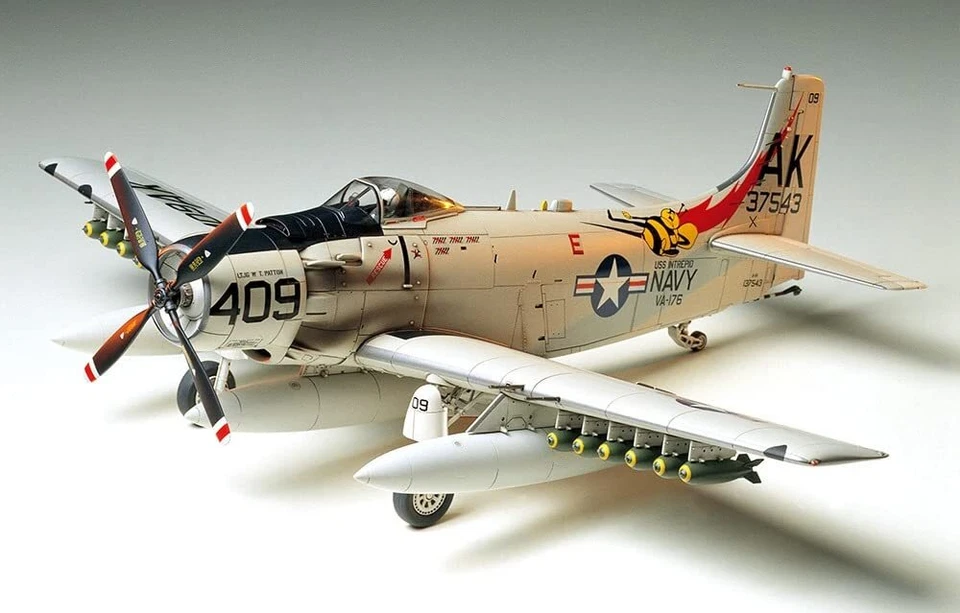 Tamiya 1/48 Masterpiece No.58 US Navy Douglas A-1H Sky Radar 61058 Japan - Image 3 of 3