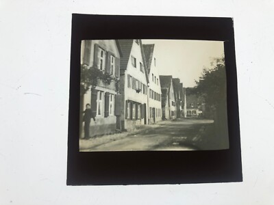 UNIDENTIFIED STREET, Europa - Original Magic Lantern 3,25 Zoll DIA